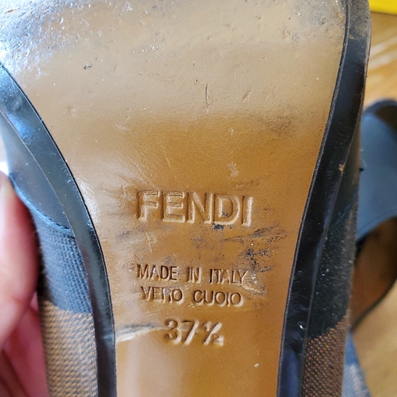 Fendi open toe pumps - Picture 4 of 8